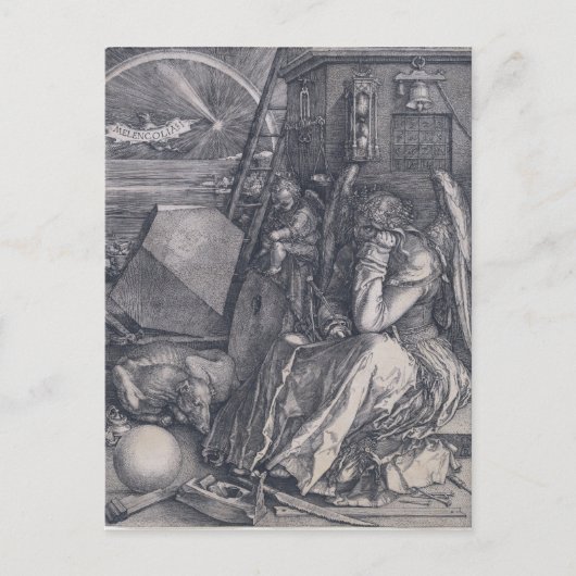 Albrecht Dürer Melencolia I Postkarte (Vorderseite)