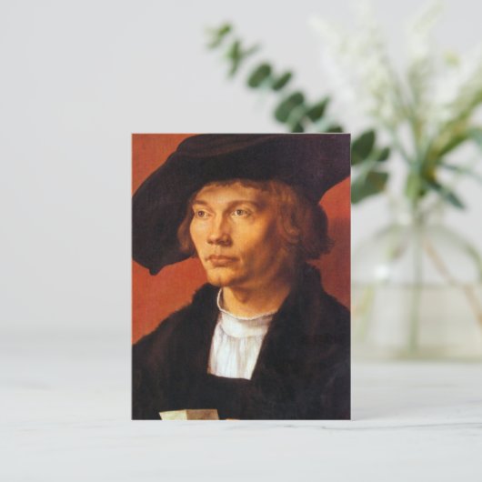 Albrecht Durer - Portrait eines jungen Mannes 3 Postkarte (Stehend Vorderseite)
