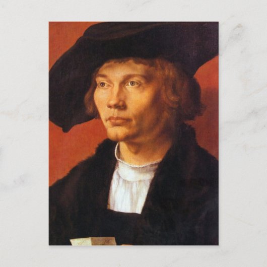 Albrecht Durer - Portrait eines jungen Mannes 3 Postkarte (Vorderseite)