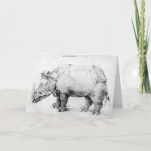 Albrecht Durer Rhinoceros Karte