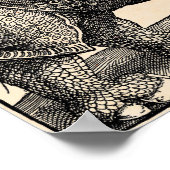 Albrecht Dürer Rhinoceros Poster (Ecke)