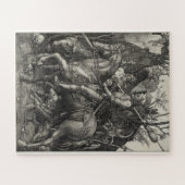 Albrecht Durer - Ritter, Tod und Teufel Puzzle (Horizontal)