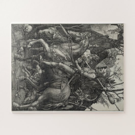 Albrecht Durer - Ritter, Tod und Teufel Puzzle (Horizontal)