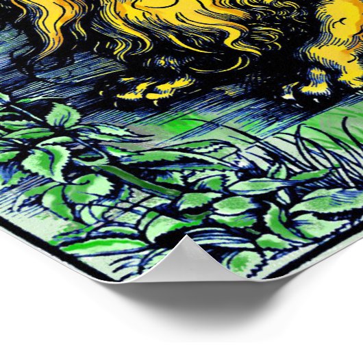 Albrecht Dürer "Samson Killing the Lion" 1498 Poster (Ecke)