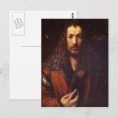 Albrecht Durer - Selbstportrait 2 Postkarte (Vorne/Hinten)