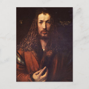 Albrecht Durer - Selbstportrait 2 Postkarte