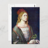 Albrecht Durer - Selbstportrait 3 Postkarte (Vorne/Hinten)