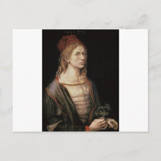 Albrecht Durer - Selbstportrait mit einem Dick Postkarte