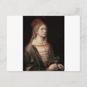 Albrecht Durer - Selbstportrait mit einem Dick Postkarte (Vorderseite)