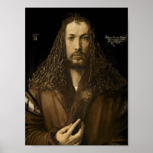 Albrecht Durer - Selbstportrait Poster (Vorne)