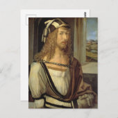 Albrecht Dürer Self Portrait (1498) Postkarte (Vorne/Hinten)