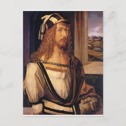 Albrecht Durer Self Portrait Postkarte (Vorderseite)