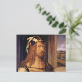 Albrecht Durer Self Portrait Postkarte (Stehend Vorderseite)