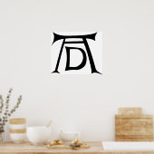 Albrecht Durer Signature Monogram Poster (Küche)
