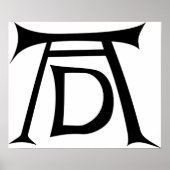 Albrecht Durer Signature Monogram Poster (Vorne)
