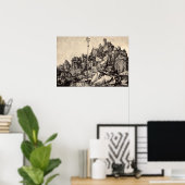 Albrecht Durer St Anthony in der Stadt Poster (Heimbüro)