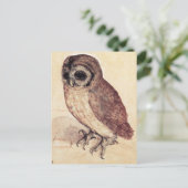Albrecht Durer The Little Owl Postcard Postkarte (Stehend Vorderseite)