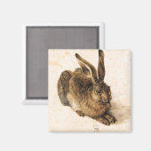 Albrecht Durer Young Hare Magnet (Vorderseite/Rückseite)