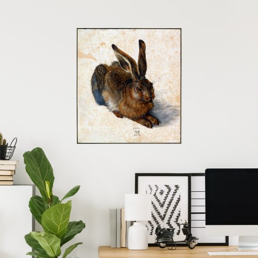 Albrecht Durer Young Hare Poster (Heimbüro)