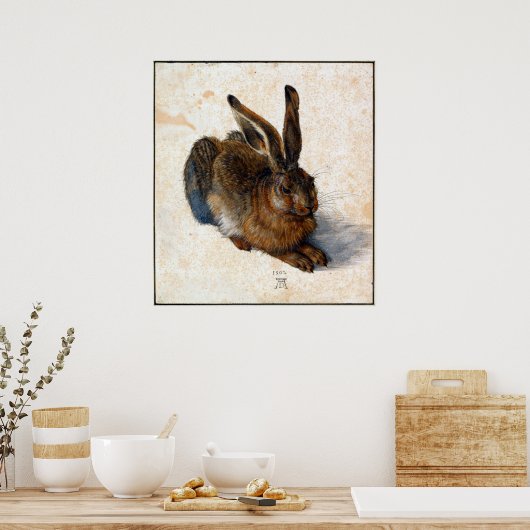Albrecht Durer Young Hare Poster (Küche)