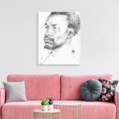 Albrecht Durer zeichnend auf Leinwand (Insitu (Wohnzimmer))