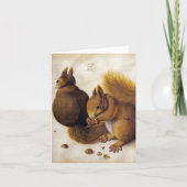 Albrecht Dürer, zwei Eichhörnchen _ Fine Art Karte (Vorderseite)