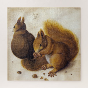 Albrecht Dürer, zwei Eichhörnchen _ Fine Art Puzzle