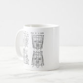 Albrecht Dürers Studie über menschliche Proportion Kaffeetasse (Vorderseite Links)