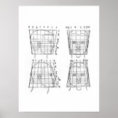 Albrecht Dürers Studie über menschliche Proportion Poster (Vorne)