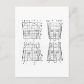 Albrecht Dürers Studie über menschliche Proportion Postkarte (Vorderseite)