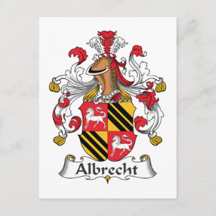 Albrecht Familienwappen Postkarte