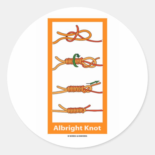 Albright Knot Runder Aufkleber (Vorderseite)