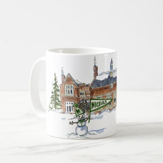 Albright-Winter-Schneemann Kaffeetasse (Vorderseite Links)