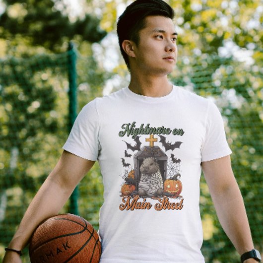 Albtraum am Main Capybara Halloween Funny T - Shir T-Shirt