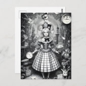 Albtraum am Tea Party Postkarte (Vorne/Hinten)