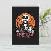 Albtraum an der Main Street, Halloween(2) Einladung (Stehend Vorderseite)