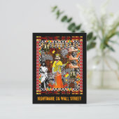 Albtraum an der Wall Street Postkarte (Stehend Vorderseite)
