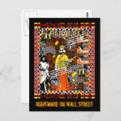 Albtraum an der Wall Street Postkarte (Vorne/Hinten)