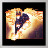 Albtraum auf schwarz poster (Vorne)