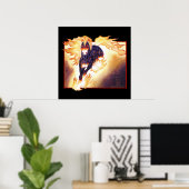 Albtraum auf schwarz poster (Heimbüro)