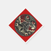 Albtraum Blick Spuk House Halloween Serviette (Ecke)