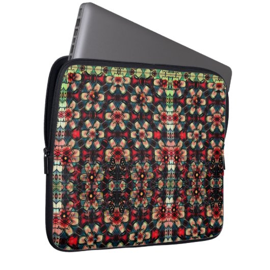 Albtraum-Blume Laptopschutzhülle (Vorne Rechts)