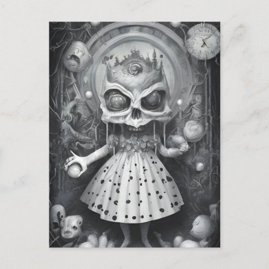 Albtraum in Wonderland Postkarte (Vorderseite)