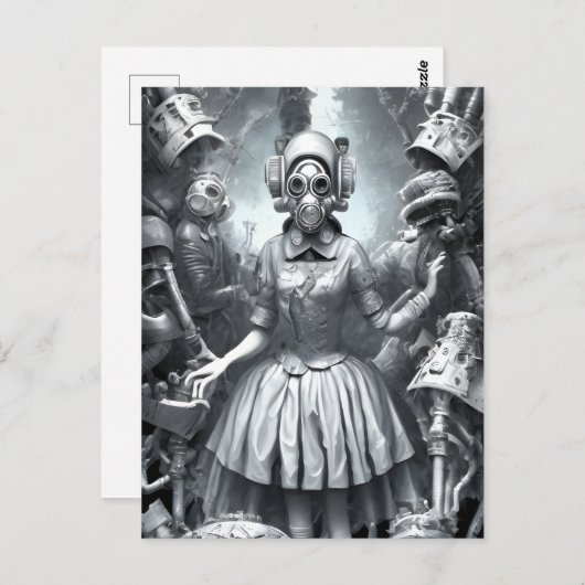 Albtraum in Wonderland Postkarte (Vorne/Hinten)