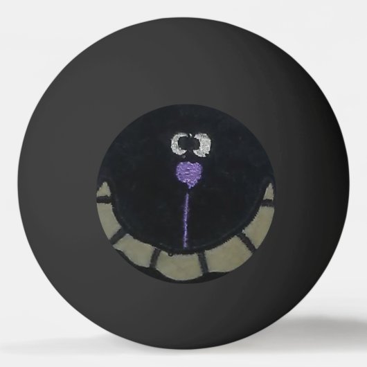 Albtraum-Katze Tischtennisball (Vorderseite)