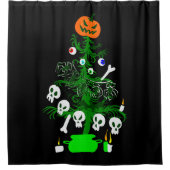 Albtraum-Kürbis Duschvorhang (Vorderseite)