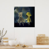 Albtraum Mono und sechs Poster (Küche)