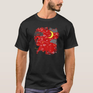 Albtraum Rote Himmel Katze Mystischer Mond - Grung T-Shirt