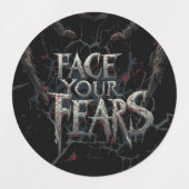 Albtraum Spider - Dark Horror Illustration Etiketten (Design 1)