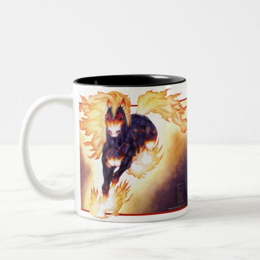 Albtraum-Tasse Zweifarbige Tasse (Links)